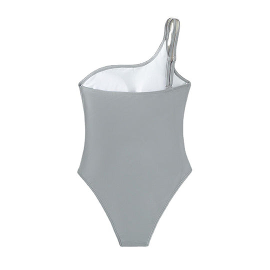 Damen Einseitiger Badeanzug mit raffinierten Cut-Outs EB