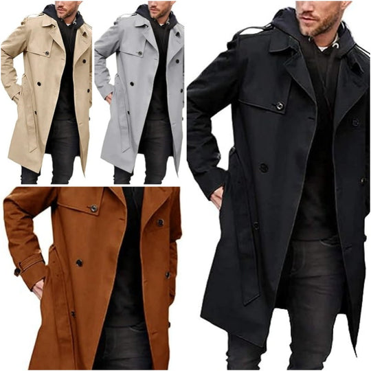 Herren Trenchcoat mit klassischem Stil EB