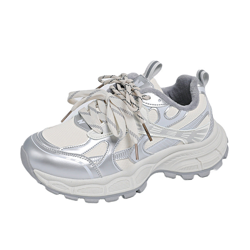 Damen Sportliche Sneakers mit dämpfendem Sohlenprofil und atmungsaktivem Mesh-Obermaterial EB