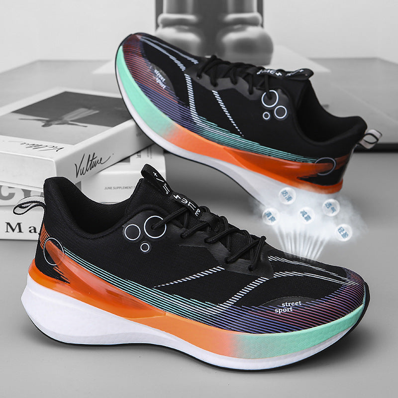 Unisex leichte Performance-Laufschuhe mit sockenähnlichem Strickschaft, reaktiver Hohlkern-Dämpfung und griffiger Profilaußensohle EB