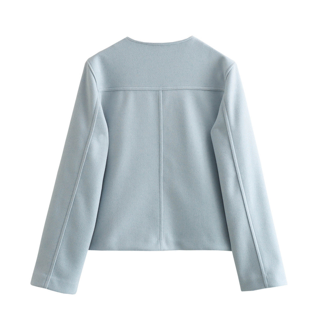 Damen moderne Jacke aus weichen Materialien mit strukturiertem Design EB
