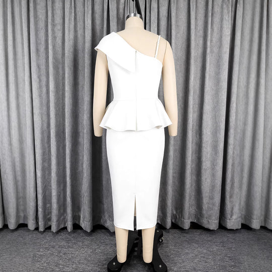 Damen Peplum Kleid EB