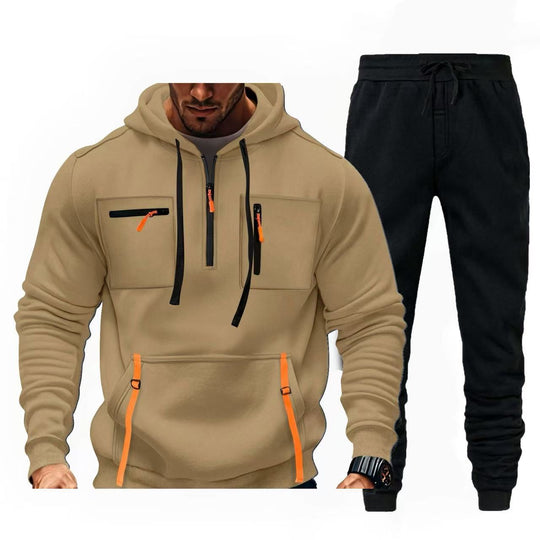 Herren multifunktionaler Kapuzenpullover und Jogginghose Kombination EB