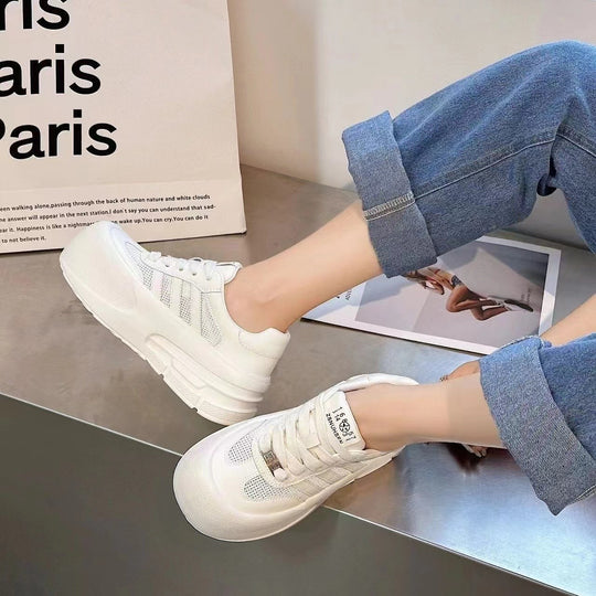 Damen Komfortable Sneakers mit rutschfester Sohle und atmungsaktivem Mesh-Obermaterial EB