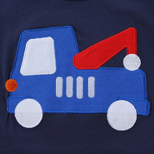 Jungen T-Shirt mit robustem Pionierfahrzeug-Applikation EB