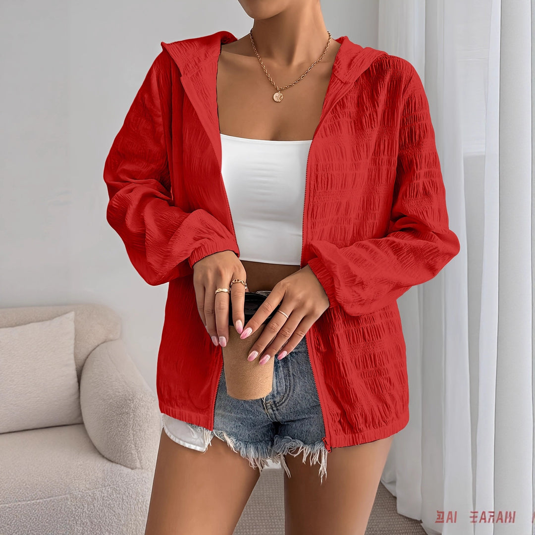 Damen lässige Kapuzenjacke EB