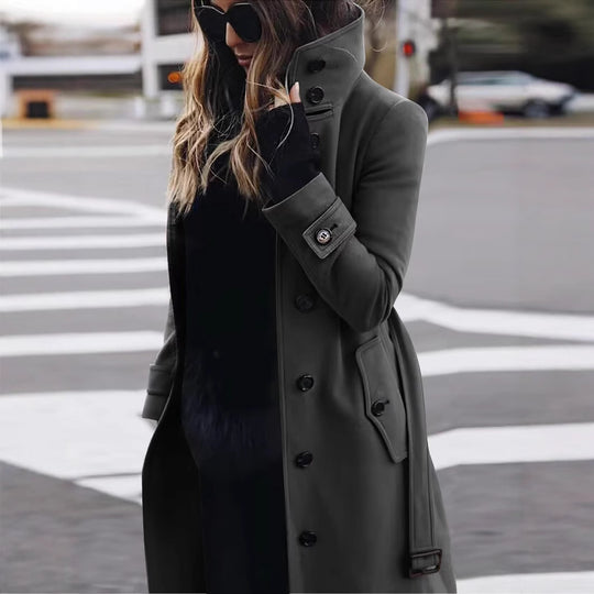 Damen Hochwertiger Trenchcoat EB