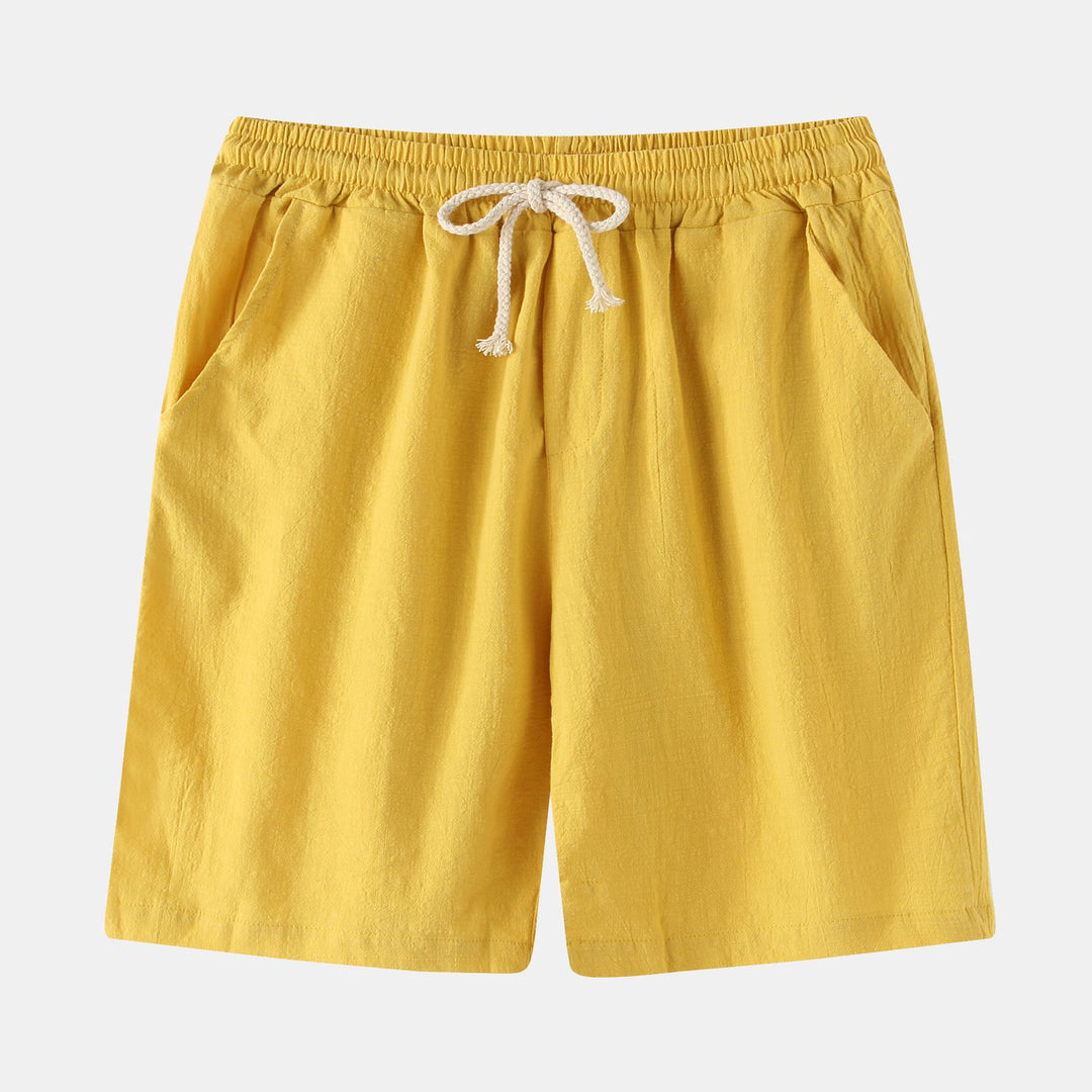 Herren Bermuda-Shorts mit elastischem Bund und seitlichen Taschen EB