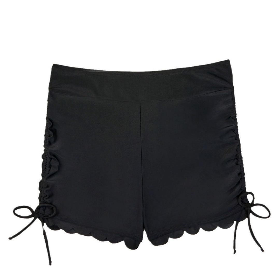 Damen Badeshorts mit verstellbarem Raffungsdesign EB
