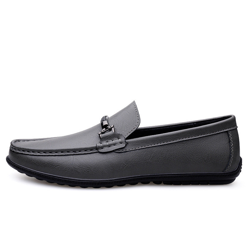 Damen Elegante Mokassins aus hochwertigem Leder mit modischem Schnallenverschluss EB