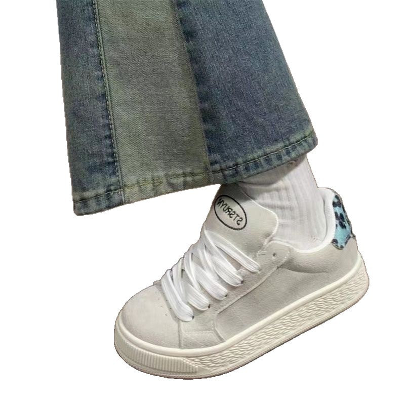 Damen Modische Sneakers mit weichem Obermaterial und rutschfester Sohle EB