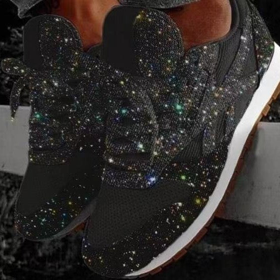 Damen Glitzernde und atmungsaktive Sneakers EB