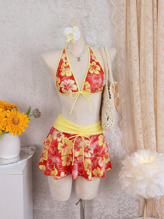 Damen Bikini-Set mit Rock EB