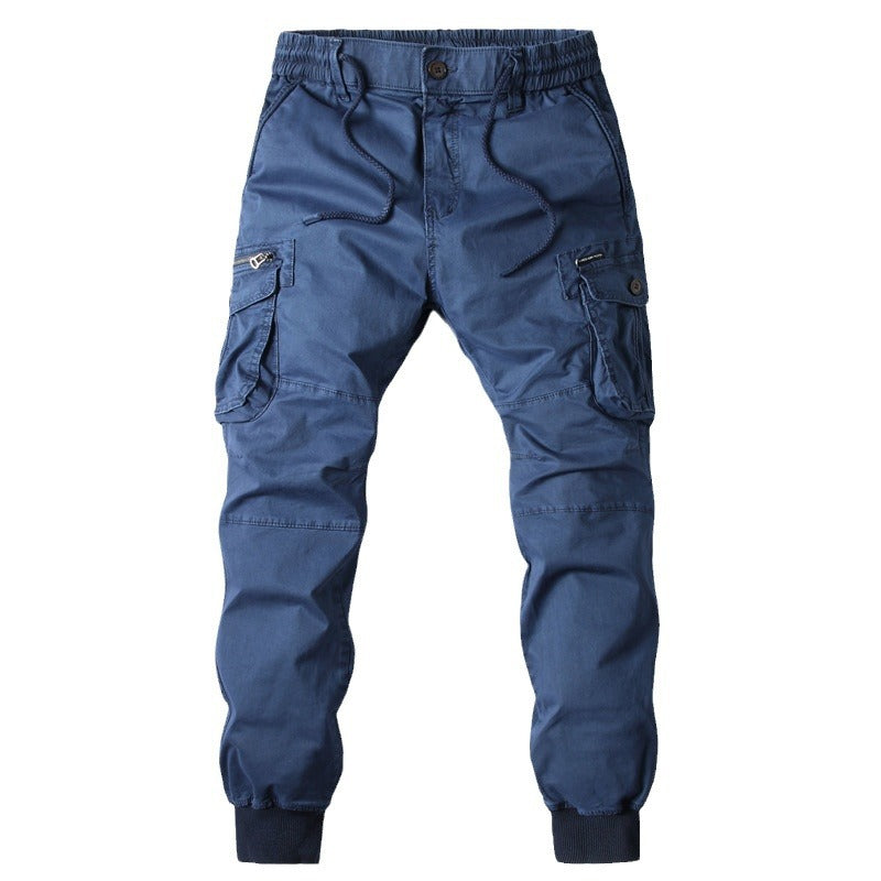 Herren Cargo-Jogginghose mit verstellbarem Bund und praktischen Taschen EB