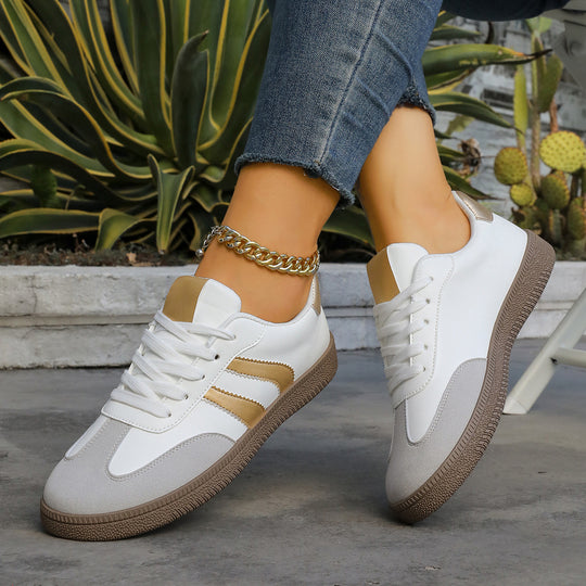 Damen Sportliche Sneakers mit eleganten Metallic-Details EB