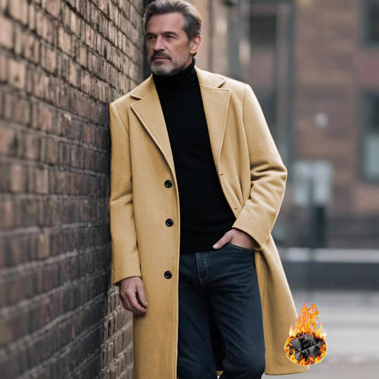 Herren eleganter Wollmantel EB