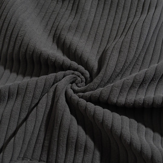 Herren Kapuzenpullover mit strukturierter Ripp-Textur und praktischen Taschen EB