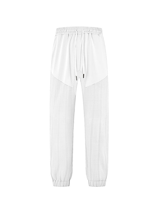 Damen sportliche Jogginghose mit elastischem Bund und strukturiertem Design EB