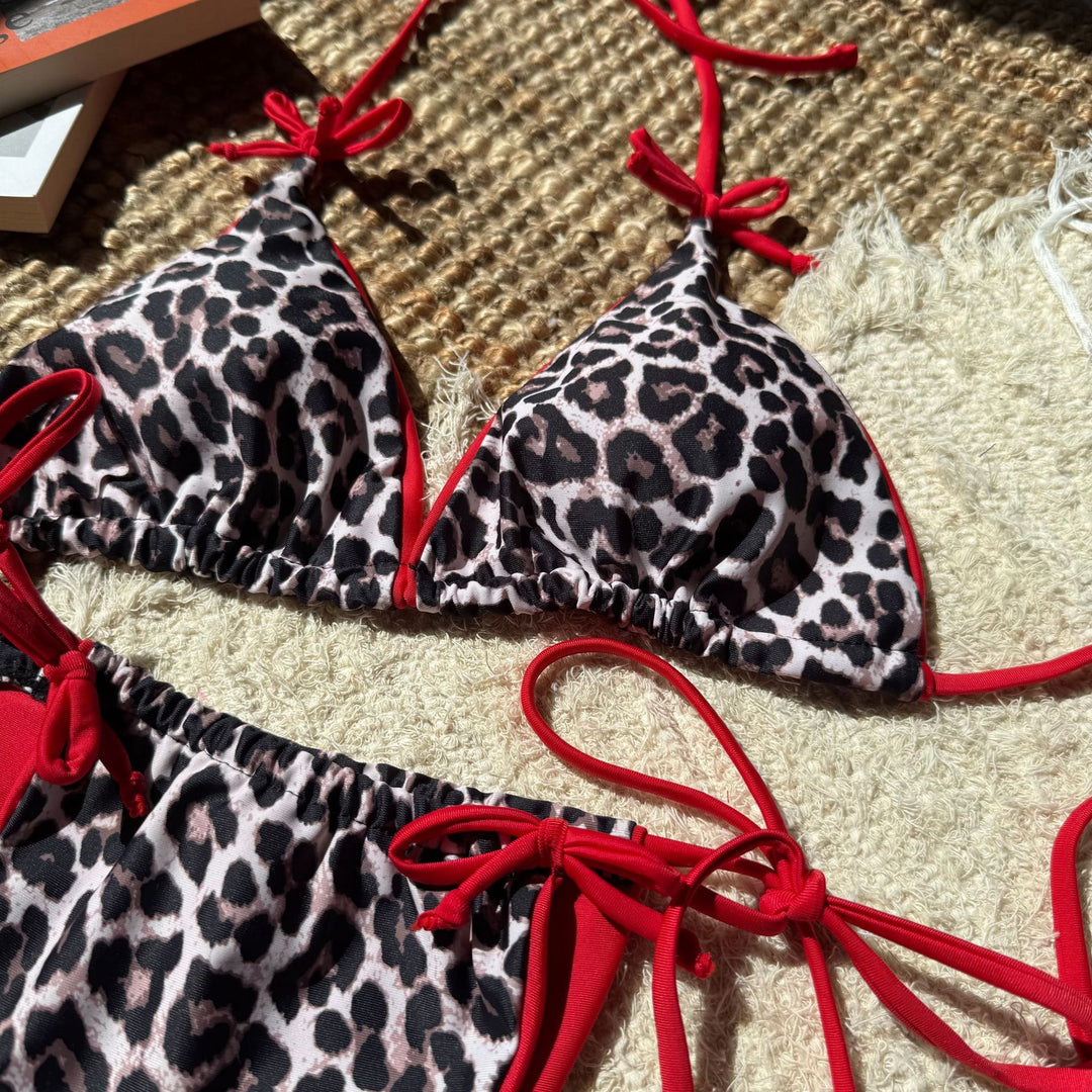 Damen Triangel-Bikini mit raffinierten Binde-Details EB
