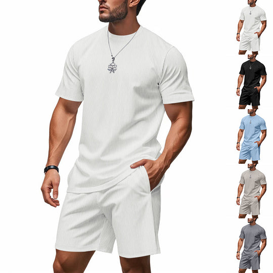 Herren stylishes Freizeit-Set aus atmungsaktivem Material EB