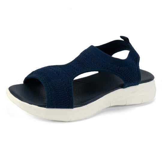 Damen Sportliche Strick-Sandalen mit atmungsaktivem Obermaterial und dämpfender Laufsohle EB