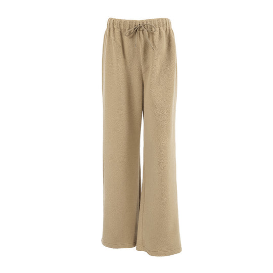 Damen Bequeme Fleece-Hose mit weitem Schnitt EB