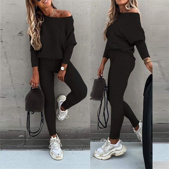 Damen Casual Strickanzug EB