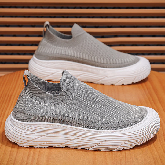 Damen Komfortable Slip-On Sneakers mit atmungsaktivem Obermaterial EB