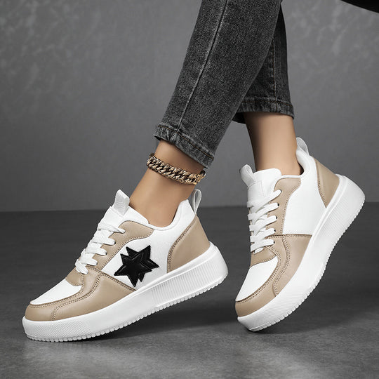 Damen Trendige Sneakers mit modischem Sternen-Design EB
