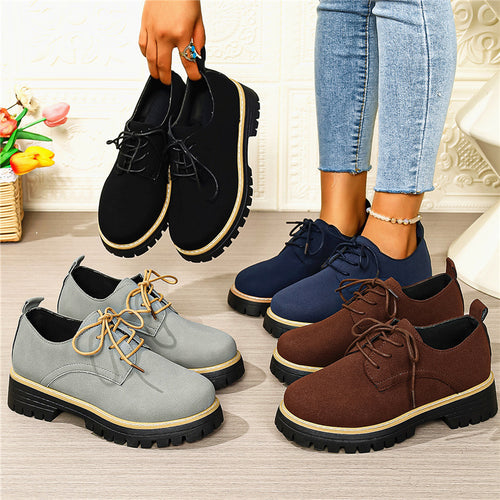 Damen Schnürschuhe mit robustem Profil und modernem Look EB