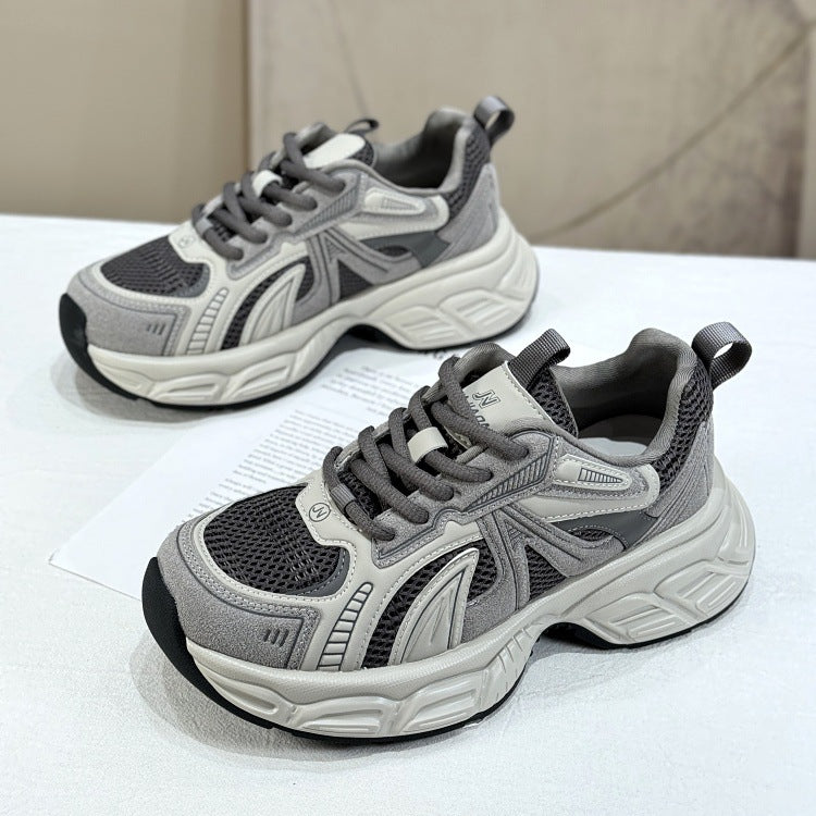 Damen Sportliche Sneakers mit atmungsaktivem Mesh und dämpfender Sohle EB