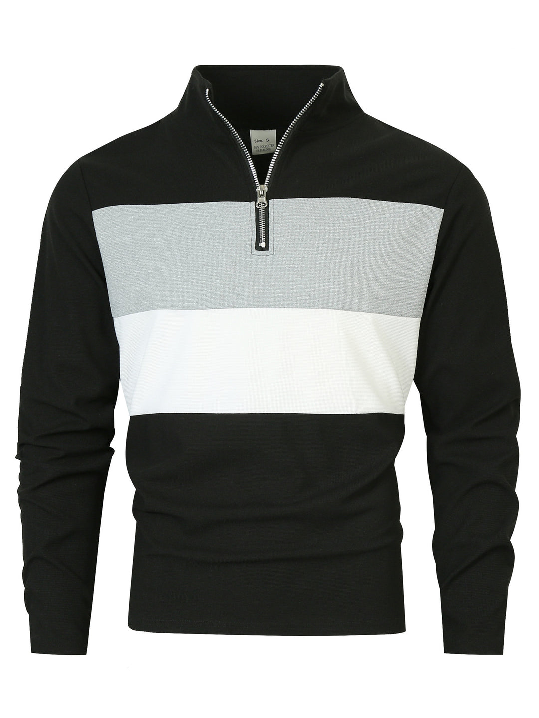 Herren Freizeitpullover mit modernem Reißverschluss EB