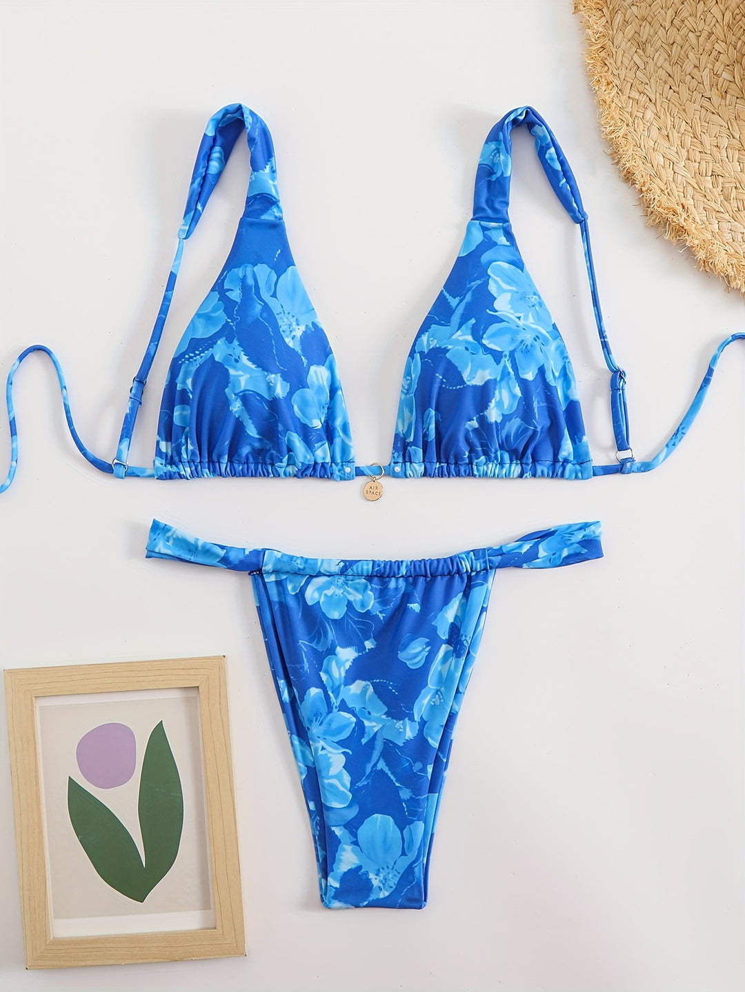 Damen Triangel-Bikini mit komfortablen verstellbaren Trägern EB