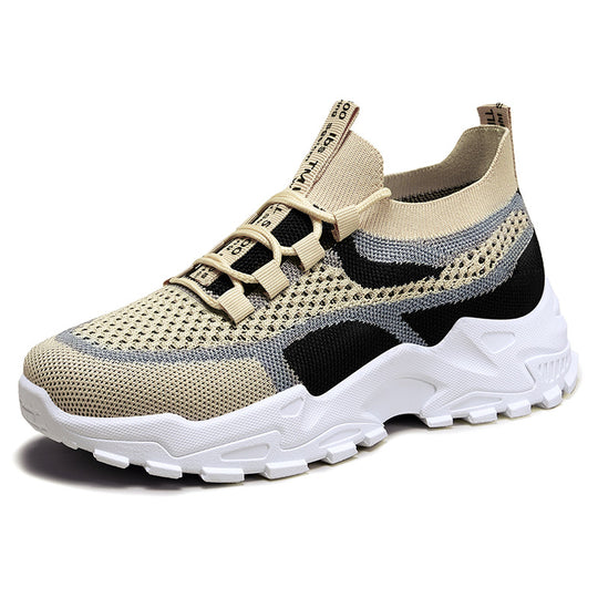Herren nan gestrickter Sockensneaker mit elastischem Schlupfdesign und profiliertem Trail-Plateau EB