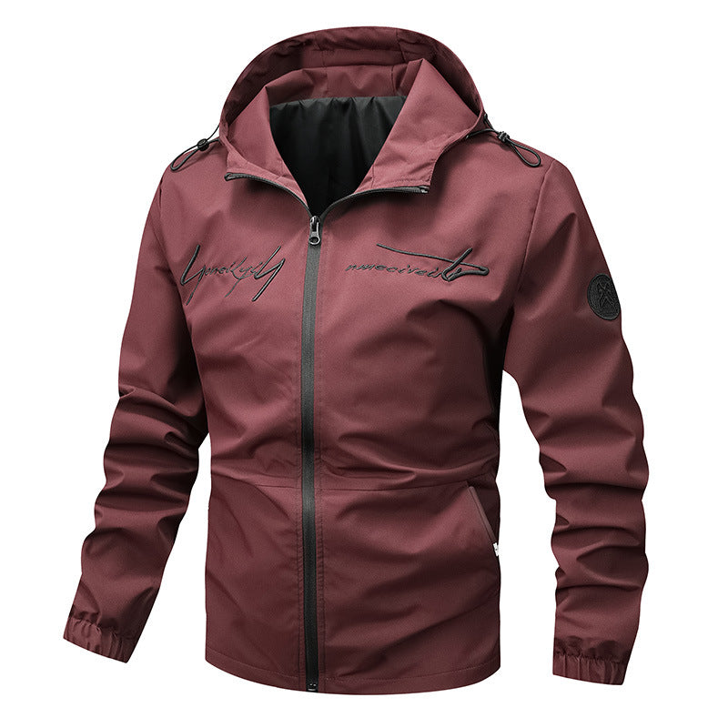 Herren wetterfeste Leichtjacke mit innovativem Kapuzensystem EB