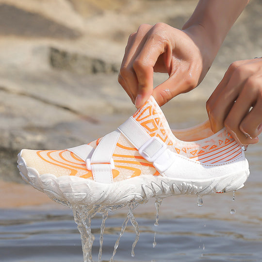 Damen Schwimmschuhe mit verstellbarem Klettverschluss und rutschfester Sohle EB