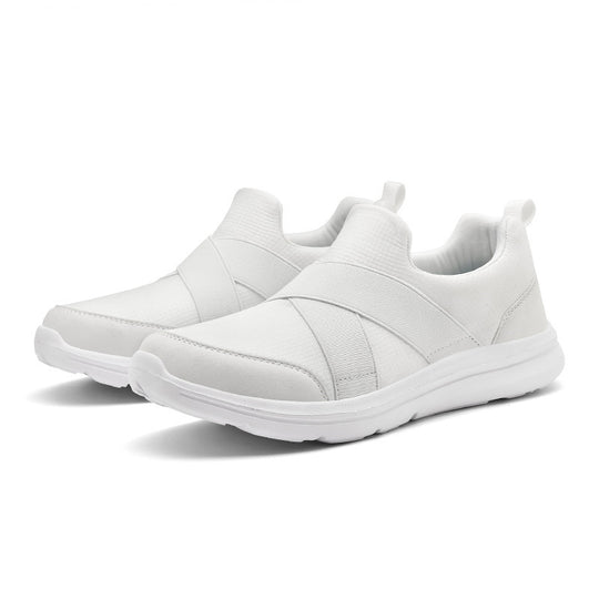 Damen Bequeme Slip-On Sneakers mit flexiblem Obermaterial und rutschfester Sohle EB
