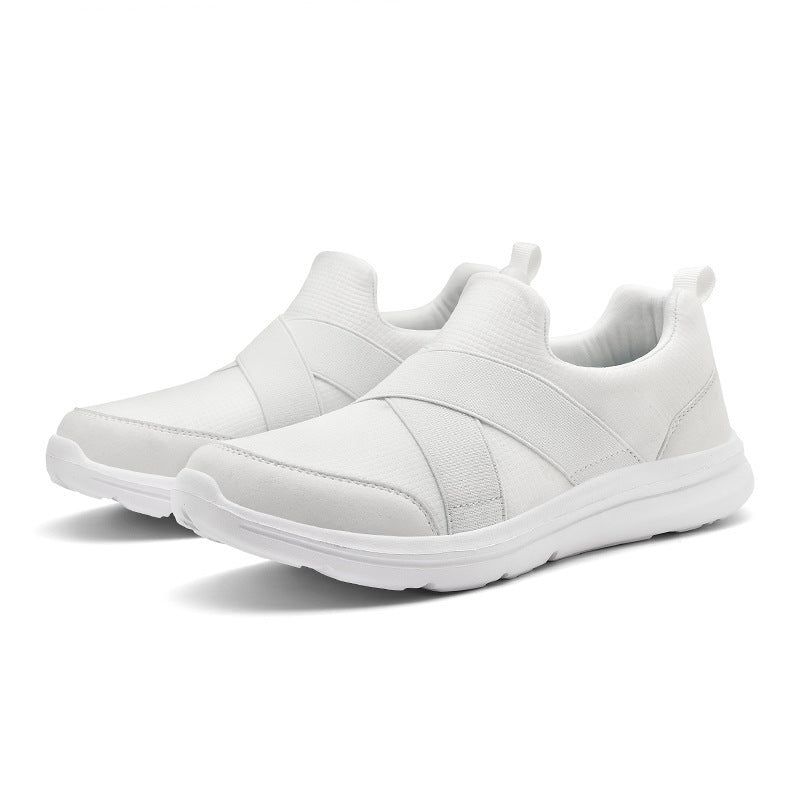 Damen Komfortable Slip-On Sneakers mit elastischem Obermaterial EB