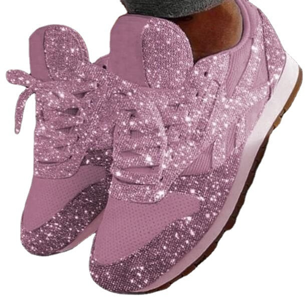 Damen Sneaker mit funkelndem Strass-Mix und atmungsaktiver Struktur EB