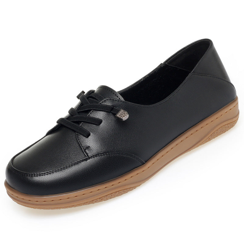 Damen Komfortable Sneaker mit elastischen Schnürsenkeln und atmungsaktivem Innenfutter EB