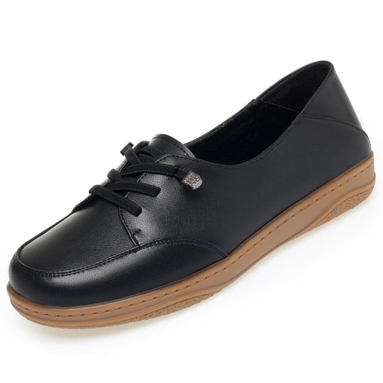 Damen Komfortable Sneaker mit elastischen Schnürsenkeln und atmungsaktivem Innenfutter EB