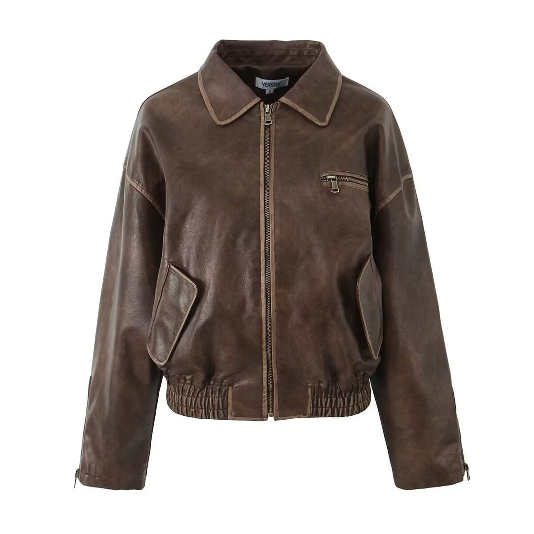 Damen jacke mit modernem Schnitt und praktischen Reißverschlusstaschen EB