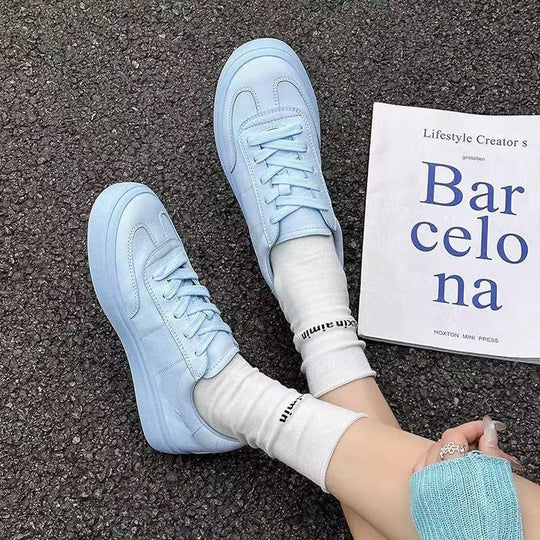 Damen Sportliche Casual-Sneaker mit glänzender Oberfläche EB