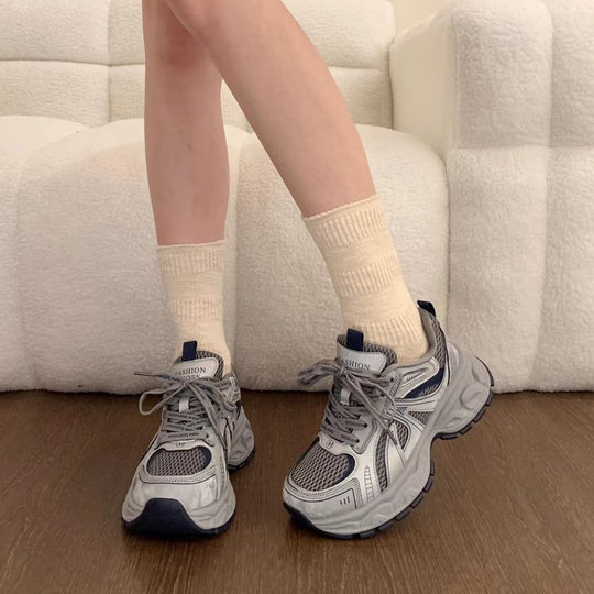 Damen Sportliche Laufschuhe mit atmungsaktivem Mesh-Obermaterial und gepolsterter Sohle EB
