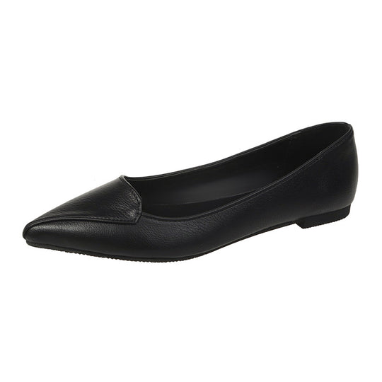 Damen spitze Ballerinas aus hochwertigem Leder EB