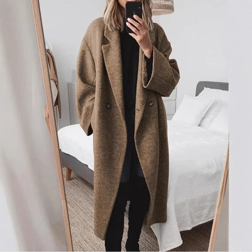 Damen Eleganter Oversized-Mantel EB