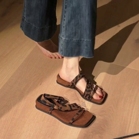 Damen Sandalen mit eleganter Schleifenapplikation EB