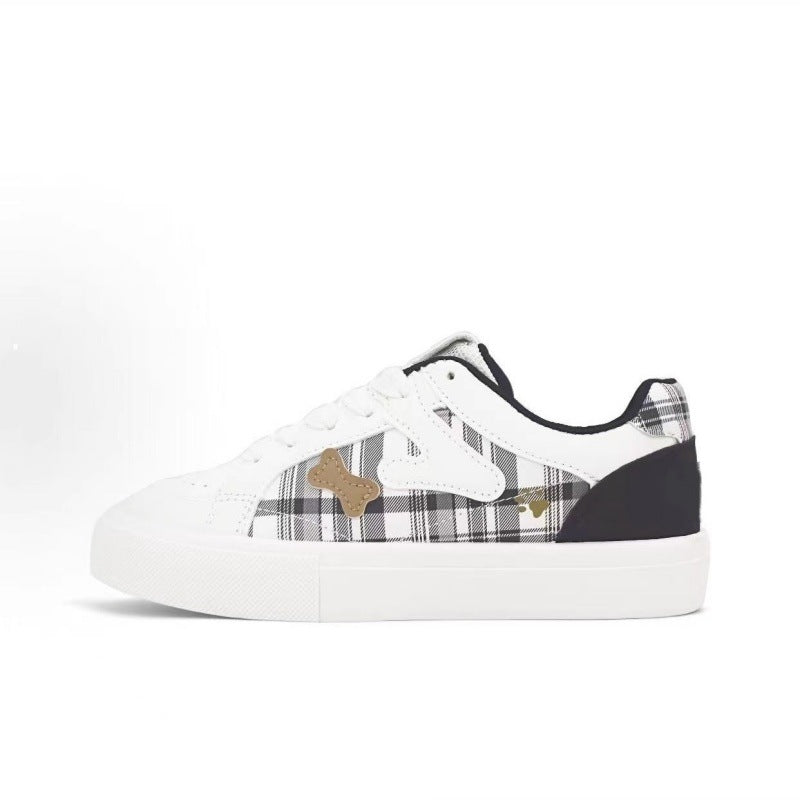 Damen Sneakers im modischen Karomuster mit komfortablem Innenfutter EB