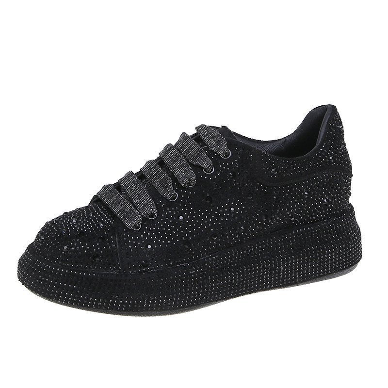 Damen Strass Verzierter Sneaker EB