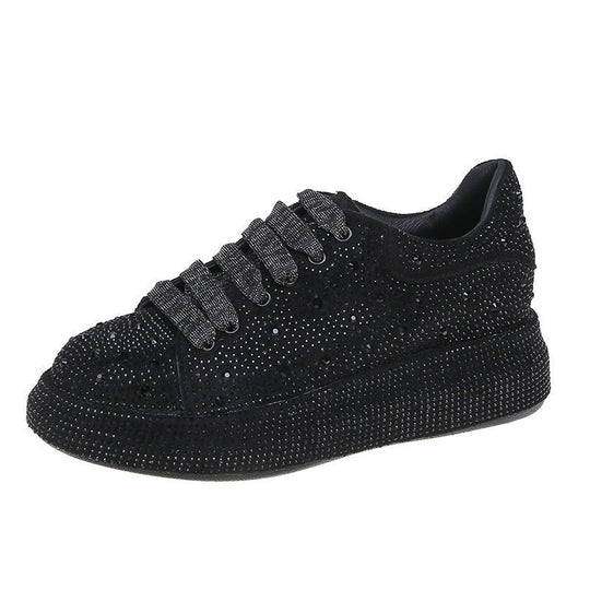 Damen Strass Verzierter Sneaker EB